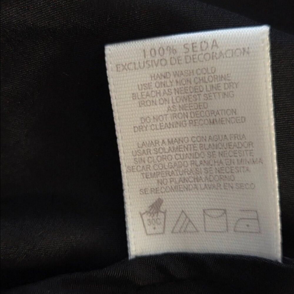 Metro 7 100% Silk Black Chemise - Picture 8 of 8